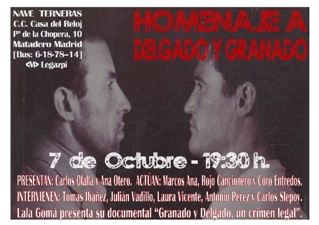 Cartel Homenaje a Delgado y Granado rect