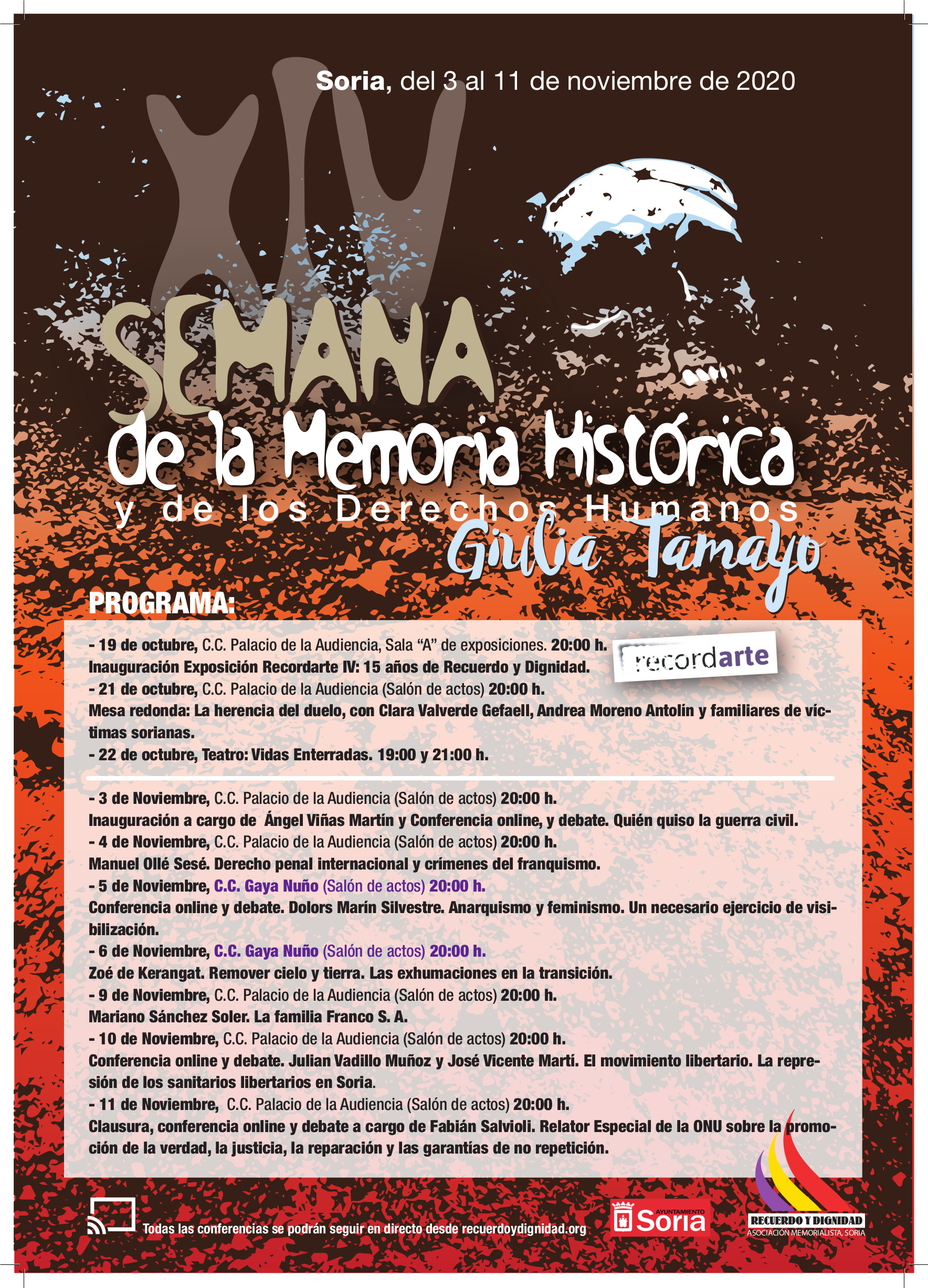 Charla memoria libertaria en la Semana de Memoria de Soria