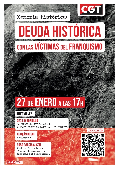 Cartel Curso Memoria Historica CGT