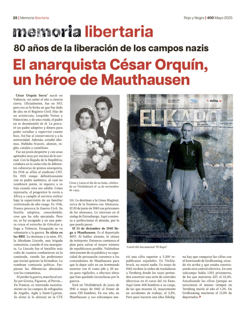 Memoria Libertaria Mayo 2025