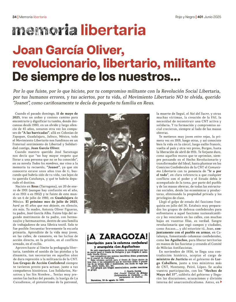 Memoria Libertaria Junio 2025
