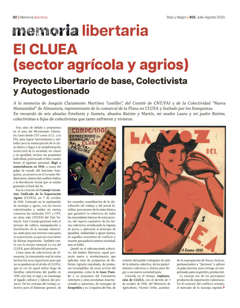 Memoria Libertaria Julio-Agosto 2025