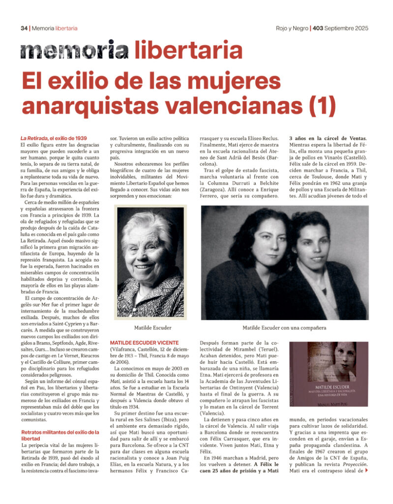 Memoria Libertaria Septiembre 2025
