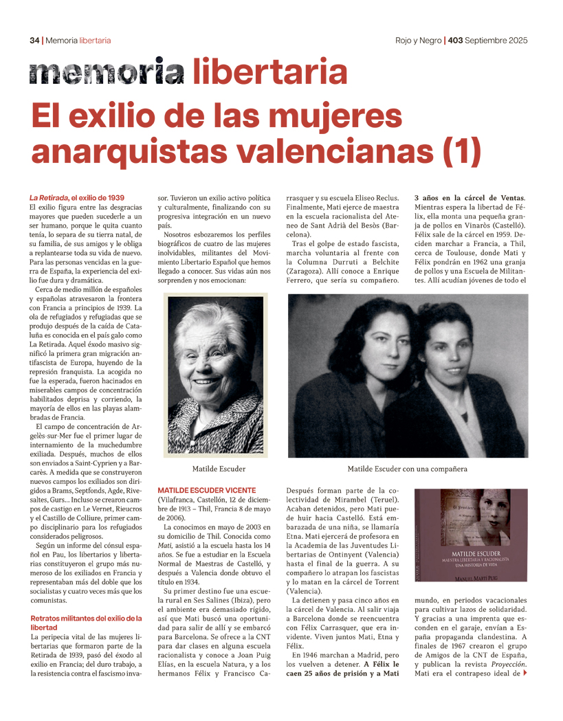 Memoria Libertaria Septiembre 2025
