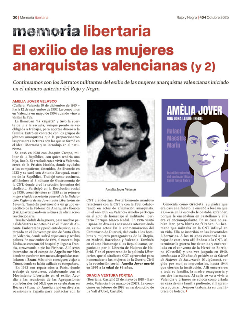 Memoria Libertaria Octubre 2025