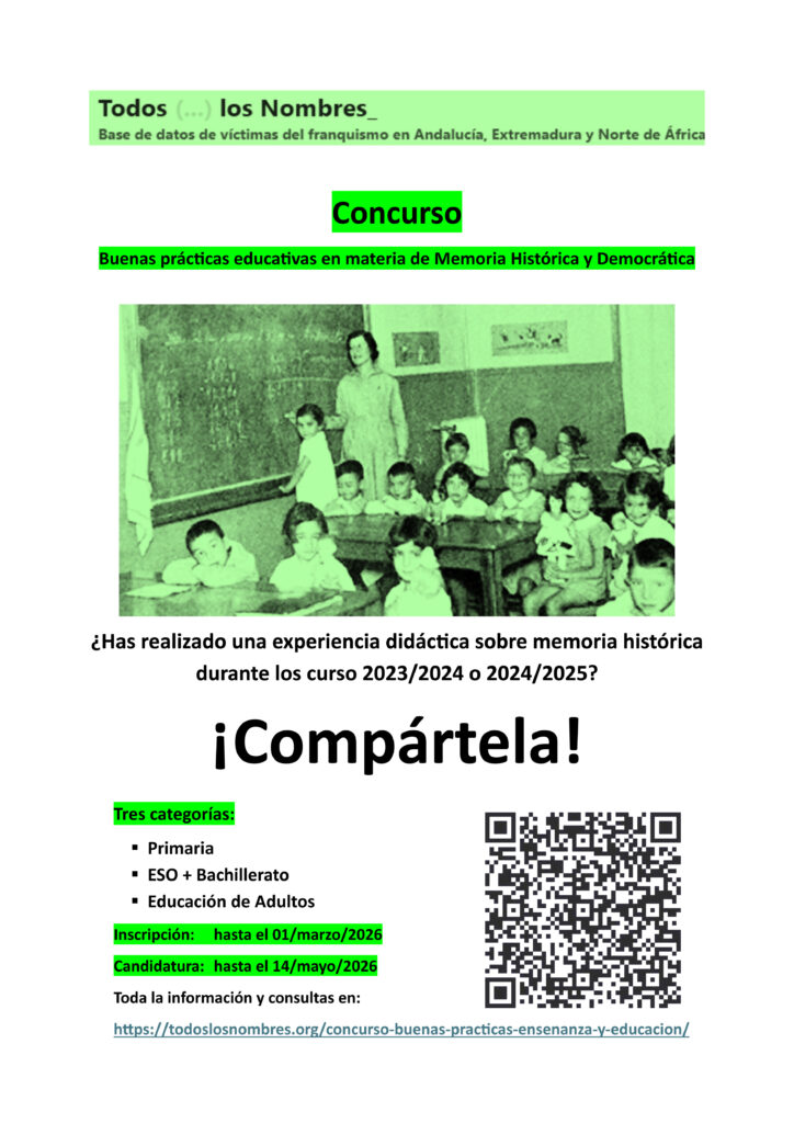 Concurso Buenas prácticas educación y Memoria Histórica