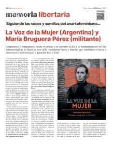 Memoria Libertaria Marzo 2026