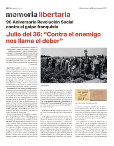 Memoria Libertaria Julio-Agosto 2026
